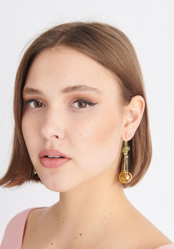Paisie Double Chain Earrings